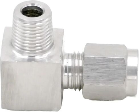 أنبوب مناسب O/D 4mm -1/8 "BSPT الكوع 304 الفولاذ المقاوم للصدأ الطويق تركيب ضغط الهواء الهوائي in Kuwait