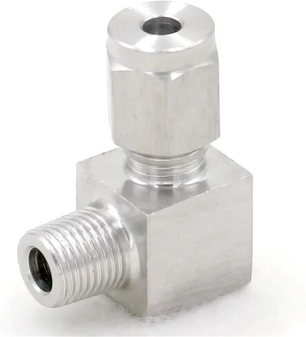 أنبوب مناسب O/D 4mm -1/8 "BSPT الكوع 304 الفولاذ المقاوم للصدأ الطويق تركيب ضغط الهواء الهوائي in Kuwait