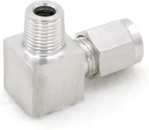 أنبوب مناسب O/D 4mm -1/8 "BSPT الكوع 304 الفولاذ المقاوم للصدأ الطويق تركيب ضغط الهواء الهوائي in Kuwait