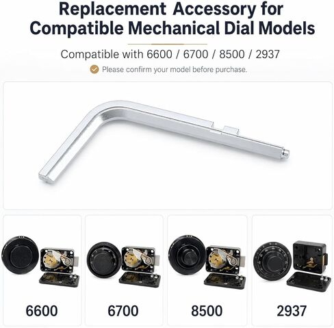 مفتاح تغيير قفل مجموعة العجلات الثلاث الآمن U8، متوافق مع أقفال S&G/Sargent & Greenleaf 6600 6700 8500 2937 الميكانيكية الآمنة، تتضمن التعليمات in Kuwait