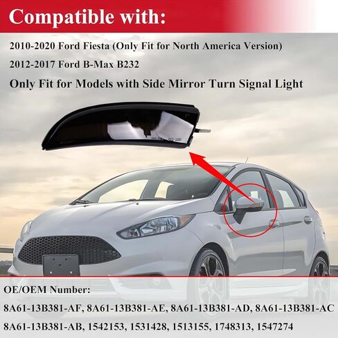مجموعة المصابيح الأمامية متوافقة مع 2014 2015 2016 2017 2018 2019 Ford Fiesta Halogen للسائق وجانب الركاب، تتضمن المصابيح غطاء من الكروم in Kuwait