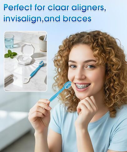 EASICUTI 40PCS/4 Boxes Disposable Toothbrushes with Toothpaste, Floss, Pick & Tongue Scraper, Bulk Travel Oral Care Set for Adults, Kids, Camping, Work in Saudi Arabia