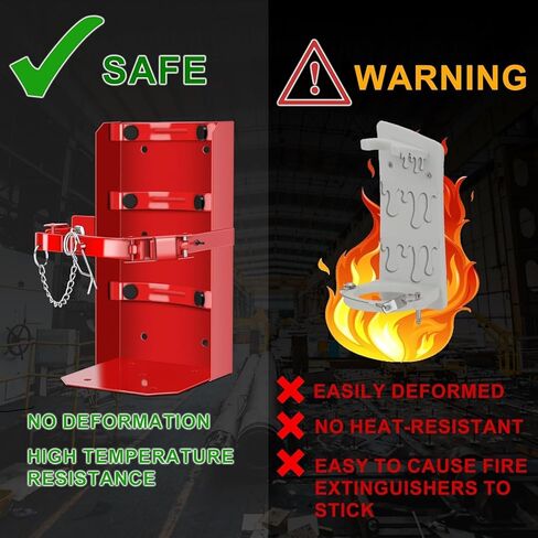 Fire Extinguisher Mount,Fits 20lb Dry/10lb Co2 Extinguisher, Heavy Duty Fire Extinguisher Holder Perfect for Wall Mount,for School Home Garage Laboratory and Vehicle (20LBS) in Saudi Arabia