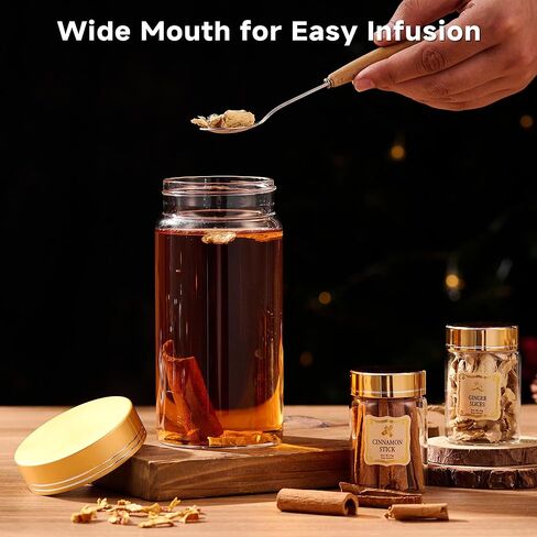 مجموعة هدايا ComboJoy Whisky Infusion Kit للرجال - 12 مكونًا طبيعيًا، الدورق، وعاء التسريب، الزجاج، قالب الثلج - مجموعة منقوع الويسكي والبوربون والروم والكوكتيل من أجله، والأب، والزوج in Saudi Arabia