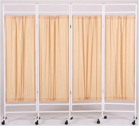 Mobile Medical Privacy Screen, 3/4/5/6/7/8 Panels, Portable Room Divider with Wheels, 1.8M High Foldable Room Divider for Hospital/Office/Beauty Salon (Color:Blue, Size:8 in Saudi Arabia