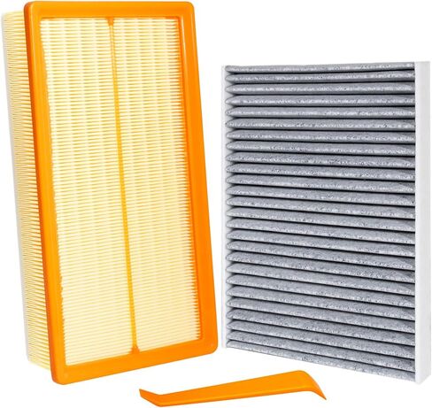 Engine & Cabin Air Filter Kit Compatible with 2019-2024 Mazda CX-30, 2019-2025 Mazda 3, 2023-2025 CX-50 | Replace BDGF-61-J6X, PAH9-13-3A0A | Includes Mazda CX30 Cabin Air Filter-Equivalent Models in Saudi Arabia
