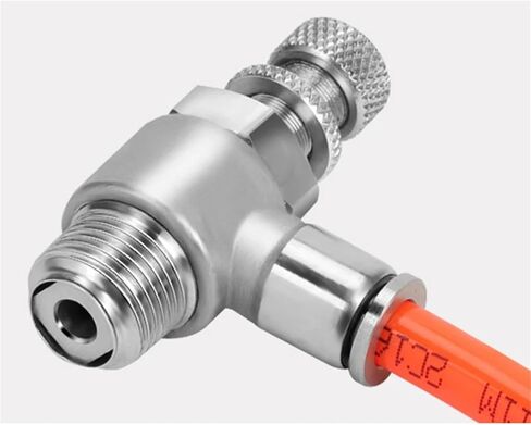 SL304 stainless steel pneumatic quick coupling hose 12mm M5" 1/8" 1/4" 3/8" 1/2 air speed control valve acceleration valve(3/8") in Saudi Arabia