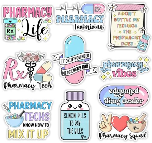 SODAVA (10pcs, 3in) Funny ADHD Sticker Pack – Cute Motivational Stickers for Laptop, Water Bottle, Planner, or Journal, Colorful Vinyl Decals for Students, Fun Mental Focus & Productivity Humor in Saudi Arabia