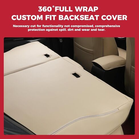 FREESOO Leather Seat Covers for Toyota RAV4 - Waterproof Custom Fit Car Seat Covers Full Set for Toyota RAV4 2019-2025 LE XLE Limited XLE Premium - NOT for Hybrid in Saudi Arabia