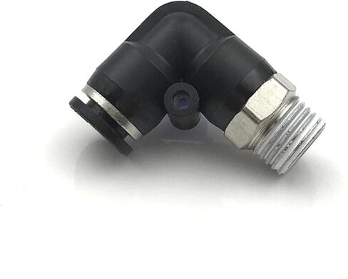 PL black pneumatic quick connector 4mm-12mm hose connector outer diameter 1/8" 1/4" 3/8" 1/2" elbow plug-in connector(PL6-01) in Saudi Arabia
