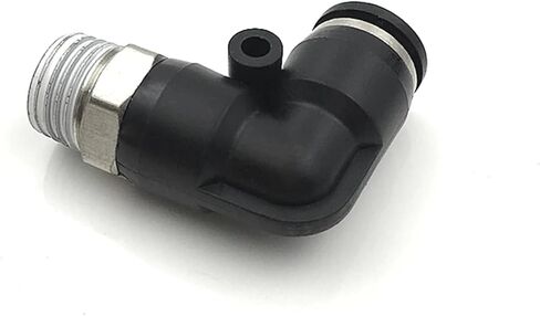 PL black pneumatic quick connector 4mm-12mm hose connector outer diameter 1/8" 1/4" 3/8" 1/2" elbow plug-in connector(PL6-01) in Saudi Arabia
