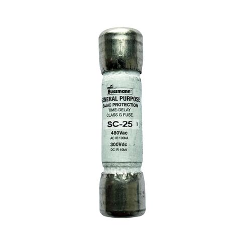 10-Pack New SC-25 SC-25A SC 25A 480Vac Time Delay Fuse,BP/SC-25A Current Limiting Class G Rejection Cartridge Fuses in Kuwait