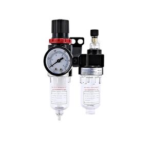 AFC2000 G1/4 Air Compressor Oil Water Separator Air Filter for Pressure Reducing Valve Regulator AFR2000 + AL2000(AFC2000+PC4-02x2) in Saudi Arabia