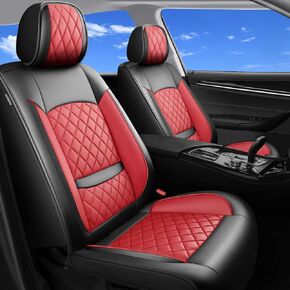 Car Seat Covers Compatible with Hyundai Tucson 2010-2025 2026- Full Set 5 Seats Luxury Leather All-Weather Seat Cushions & Protectors, Waterproof & Breathable, Airbag Compatible (Black) in Saudi Arabia