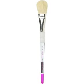 Royal Brush SG1400-3/4IN. Royal & Langnickel Soft-Grip White Blending Mop Paintbrush, Natural Hair, 3/4 inch, 3/4" Width in Kuwait