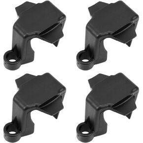 Pontoon Boat Square Rail Mount Fender Clips 4 Pack Docking Bumper Hanger & Line Adjuster Fits 1" & 1.25" Square Tube Rails Black ABS Plastic in Kuwait