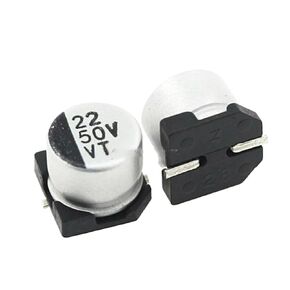 20Pcs SMD Aluminum Electrolytic Capacitor 50V22UF 6.3x5.4mm 22uF/50V in Kuwait