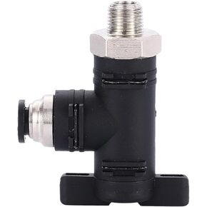 BL Hand Valve Threaded Elbow Switch Connector Air Nozzle 4-M5/6-01/8-02/10-03/12-04L Type 2Pcs(HBL8-03) in Saudi Arabia