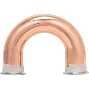 Clamp 2"(51mm) OD64mm 180°Copper Elbow U-shaped Elbow Brewing Equipment Accessories in Kuwait