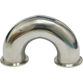 51mm O/D 2" Tri Clamp 304 Stainless Steel Ferrule 180 Degree Bend Elbow Pipe Fitting in Kuwait