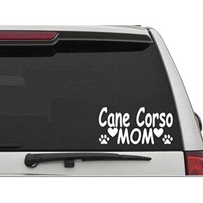"Cane Corso Mom" Vinyl Die Cut Car Truck Window Decal Sticker Laptop Y in Saudi Arabia