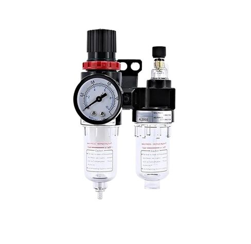 AFC2000 G1/4 Air Compressor Oil Water Separator Air Filter for Pressure Reducing Valve Regulator AFR2000 + AL2000(AFC2000+PC4-02x2) in Saudi Arabia
