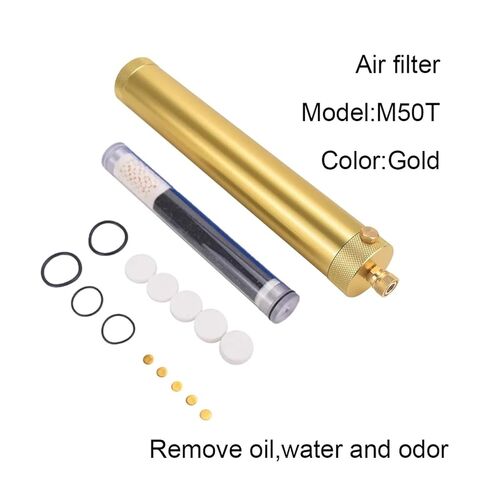 Air Filter Compressor Oil Water Separator high Pressure 4500Psi 300bar Pump Submersible Filter Coupler purify air(Yellow) in Saudi Arabia