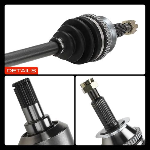 A-Premium Pair (2) Rear CV Axle Shaft Assembly Compatible with Hyundai Santa Fe 2007-2009 V6 2.7L 3.3L AWD, Driver and Passenger Side, Replace# 496000W110 496002B010 in Saudi Arabia