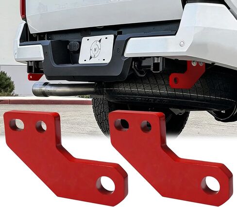 خطافات سحب أمامية لـ Tacoma 2024 2025 2026/4Runner 2025-2026،/Ford F150 2009-2023، خطاف سحب 2 قطعة أحمر in Saudi Arabia
