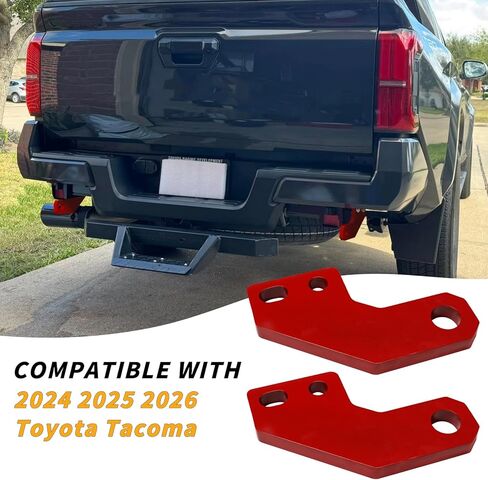 خطافات سحب أمامية لـ Tacoma 2024 2025 2026/4Runner 2025-2026،/Ford F150 2009-2023، خطاف سحب 2 قطعة أحمر in Saudi Arabia