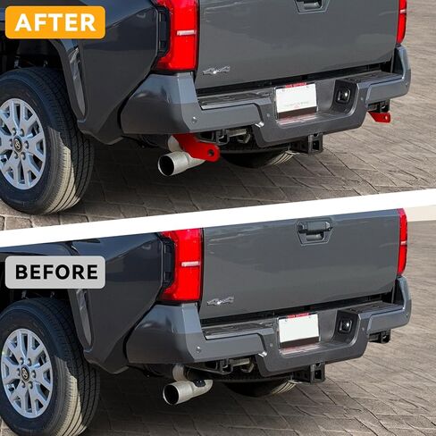خطافات سحب أمامية لـ Tacoma 2024 2025 2026/4Runner 2025-2026،/Ford F150 2009-2023، خطاف سحب 2 قطعة أحمر in Saudi Arabia