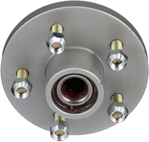 Seachoice Trailer Wheel Hub, 1-3/8 in. X 1-1/16 in. Axle, 5 Lug, Galvanized, Pregreased Grey in Saudi Arabia