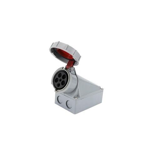 European IP67 Waterproof Industrial Socket Surface-Mounted 125A 380V 3 Holes 4 Holes 5 Holes(1432 3 core 125A) in Saudi Arabia