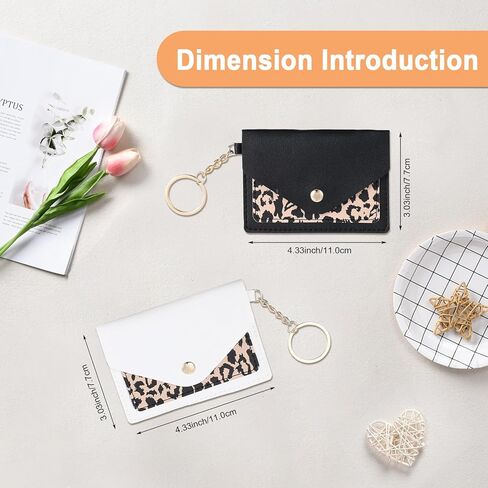 2 Packs Birth Control Pill Case Sleeve Packet, 4.3 X 3 Inch PU Leather Wallet Birth Control Pill Case Holder with Key Ring for Pill Card Organizer in Saudi Arabia