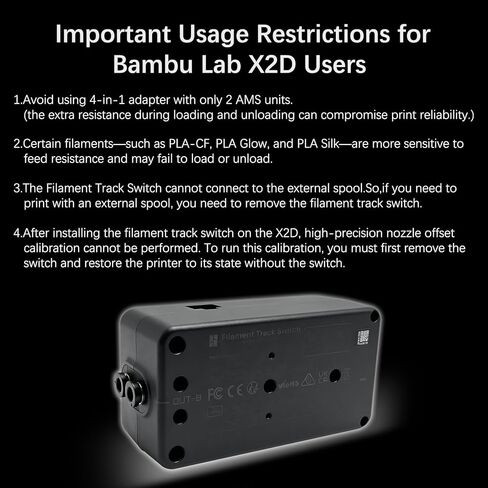 مفتاح مسار الفتيل الأصلي لطابعة Bambu lab X2D لطابعة Bambu AMS 2 Pro/HT القضاء على إعادة تجميع الفتيل اليدوي توجيه ذكي متعدد الألوان X2D مفتاح مسار الفتيل لطابعة Bambulab X2D ثلاثية الأبعاد in Kuwait