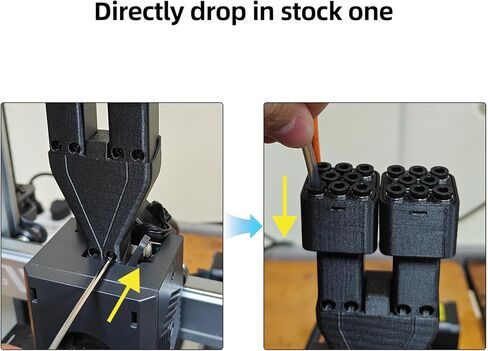 FYSETC Upgrade Filament Connector for Kobra3 16-Color: Printing Free Filament Hub Switching Compatible with K3 S1 Combo 3D Printer Stock Replacement and ACE Pro Part in Saudi Arabia