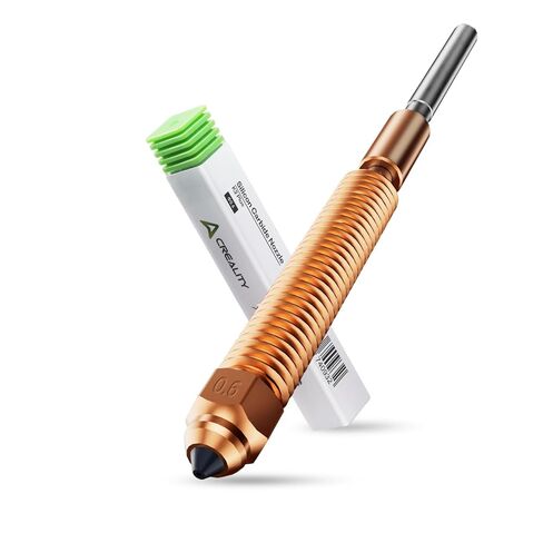 فوهة كربيد السيليكون Creality x Phaetus، فوهة مطورة لطابعات K2/K2 Pro/K2 Plus/Creality Hi ثلاثية الأبعاد، طباعة عالية التدفق، مقاومة قوية للتآكل، 0.6 مم، قطعة واحدة in Saudi Arabia