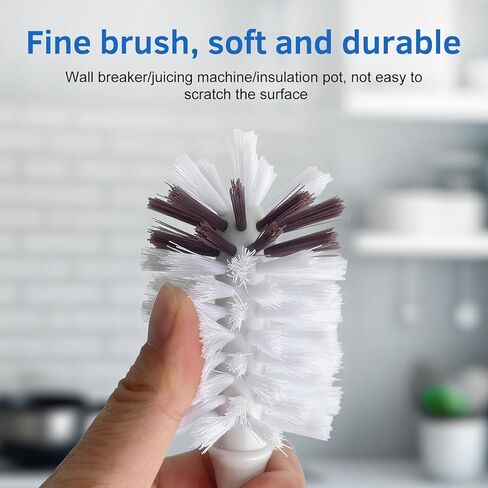 Long Handle Kitchen Cleaning Brush Set of 2, Long Handle Tableware Brush for Dishes, Sinks, pots, Pans, Long Handle Bottle Brush for Water Bottles, Glassware in Saudi Arabia