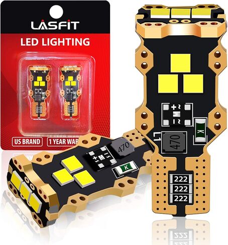 لاسفيت مصباح LED 7443 7440 7444، ضوء احتياطي عكسي للتشغيل النهاري (DRL) مصباح وقوف السيارات 7441 7444NA W21W WY21W 992 2022 فائق السطوع 6000 كلفن زينون ابيض لمصابيح اشارة الانعطاف والفرامل الخلفية in Kuwait