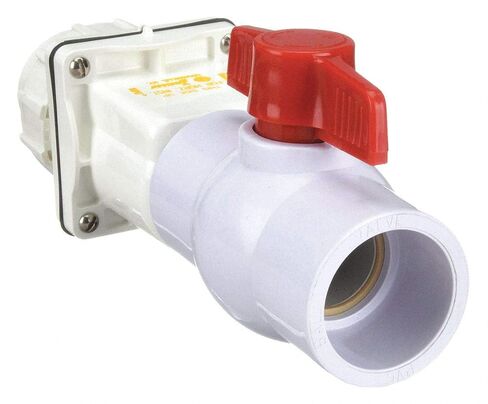 ZOELLER 2" Check Valve with Ball Valve and Union, PVC, Socket Connection Type in Saudi Arabia