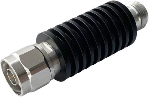 Attenuator 10W N Type Attenuator DC-6G/8GHZ 1/2/3/5/6/10/15/20/30db/40db/60db N coaxial Power Plug Male to Jack Female 50ohm(25db,6G) in Saudi Arabia