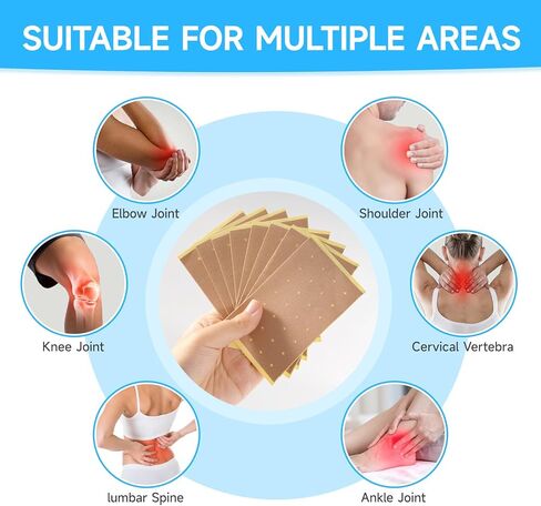 Tiger Patches, 32 Counts Chinese Red Tiger Back Heat Patches, Ultra Strength Traditional Herbal Plaster for Muscle Joint of Knee Neck Shoulder 4 Packs 8 Each in Saudi Arabia