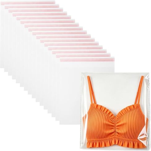 zzwjhpak Cellophane Bags, 120 Pcs Resealable Clear Poly Bags for Clothes, Party Favors, Artwork & Decorative Wrappers(9 * 12) in Saudi Arabia