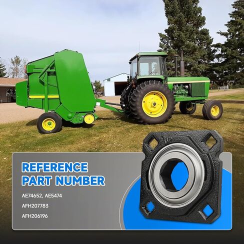 AE74652 مجموعة محامل المكبس السداسية مقاس 1-1/2 بوصة متوافقة مع John Deere Round 385، 435، 456، 467،535، 557، 566 و567، استبدال OEM # AE5474، AFH207783، AFH206196 وAFH207783 in Kuwait