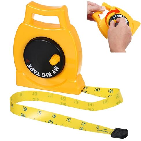Kids Tape Measure Toy with Inch and Centimeter Markings Lightweight Retractable Tape for Children 3 to Learn Measuring and Counting Skills Durable and Flexible for Indoor and Outdoor Use in Saudi Arabia