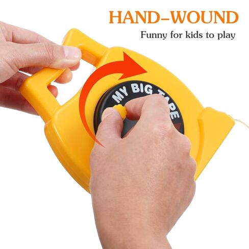 Kids Tape Measure Toy with Inch and Centimeter Markings Lightweight Retractable Tape for Children 3 to Learn Measuring and Counting Skills Durable and Flexible for Indoor and Outdoor Use in Saudi Arabia