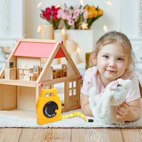 Kids Tape Measure Toy with Inch and Centimeter Markings Lightweight Retractable Tape for Children 3 to Learn Measuring and Counting Skills Durable and Flexible for Indoor and Outdoor Use in Saudi Arabia