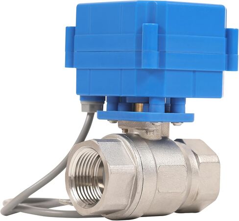 HFS(R) Motorized Ball Valve Stainless Steel 304 Normally Closed 2 Wires Auto Return Setup 9-24V AC/DC- 3/4" NPT with 20mm Full Port in Saudi Arabia