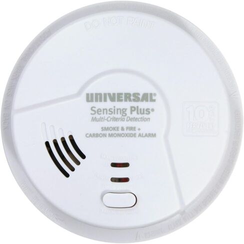 USI AMIC3511SB Sensing Plus متعدد المعايير كومبو إنذار الدخان والحرائق وأول أكسيد الكربون مع بطارية لمدة 10 سنوات in Kuwait