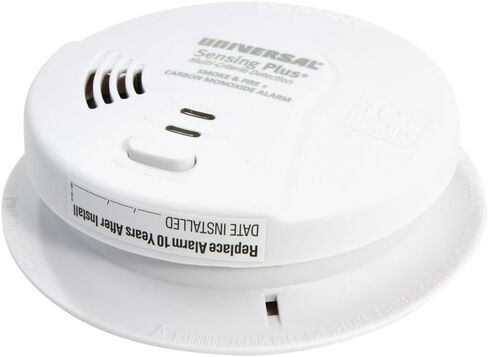 USI AMIC3511SB Sensing Plus متعدد المعايير كومبو إنذار الدخان والحرائق وأول أكسيد الكربون مع بطارية لمدة 10 سنوات in Kuwait